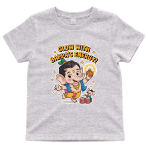 Glow With Bappa’s Energy – Kids Ganesha T-Shirt